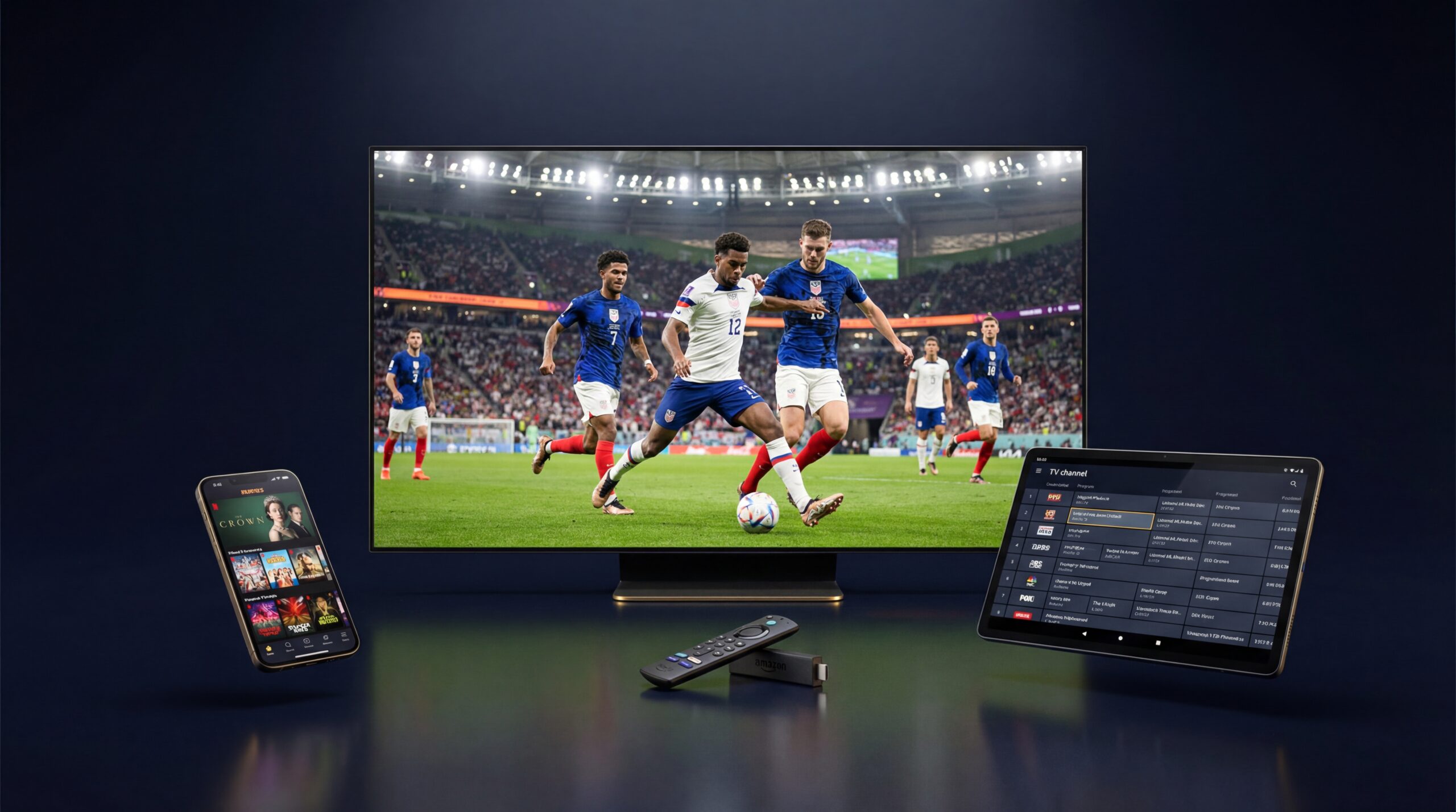 Buy IPTV from SkyCastBox — streaming on Firestick, Smart TV, Sky Glass, phone, tablet, and all devices